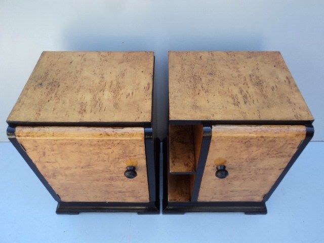 Beautiful pair of French Art Deco style nightstands # 08025  