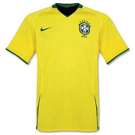NIKE BRAZIL HOME JERSEY FOOTBALL BRASIL LARGE 2008/10.  