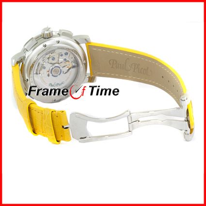 Paul Picot 44mm Technograph Yellow Chronograph Watch  