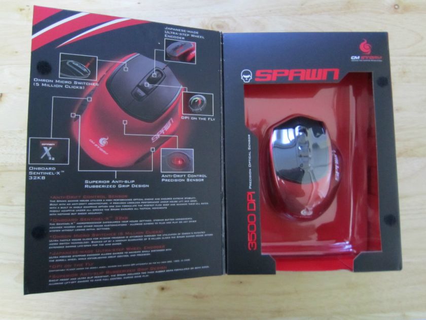 COOLER MASTER CM STORM SPAWN Optical Gaming Mouse 884102010439  