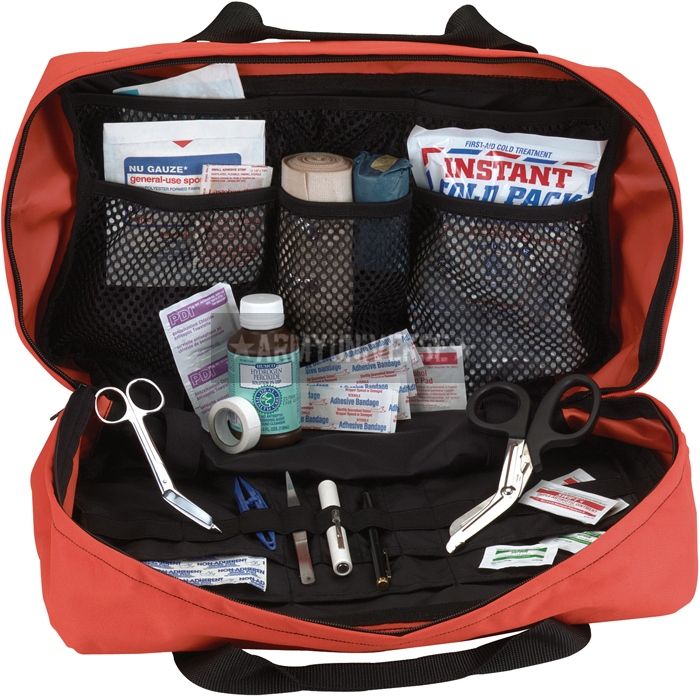 Orange EMT/EMS Trauma Bag 613902234406  