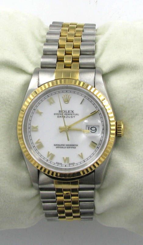 Mens Rolex 2 Tone DateJust Oyster Perpetual  