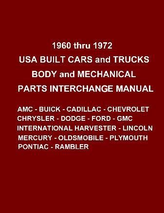   professional style parts interchange manual has been copied as a pdf