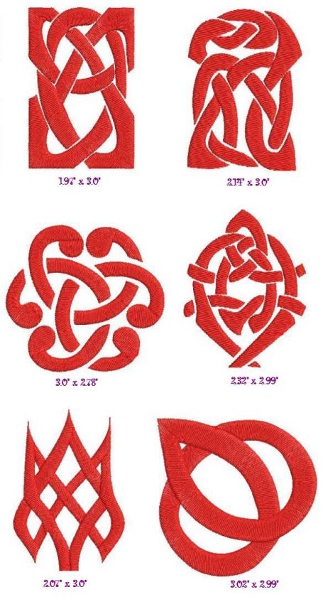 Celtic 6   Machine Embroidery Designs  