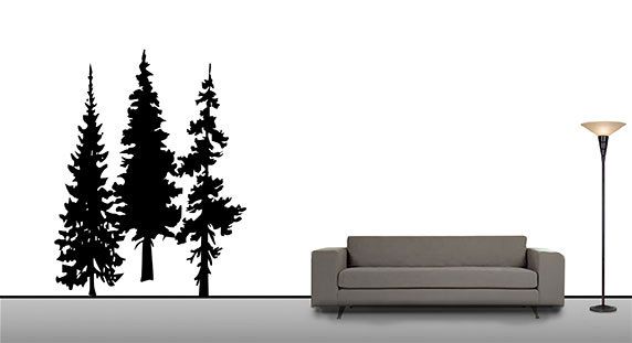 Tree #1 Wall Art Decal Sticker Vinyl Forest Mural  