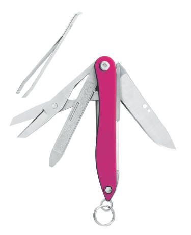 PINK STYLE _ LEATHERMAN SCISSORS KEYCHAIN TOOL #831223 03744793375 