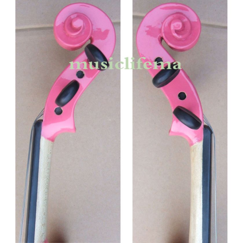 PINK4/4new violin outfit beautiful shape bow+case+rosin  