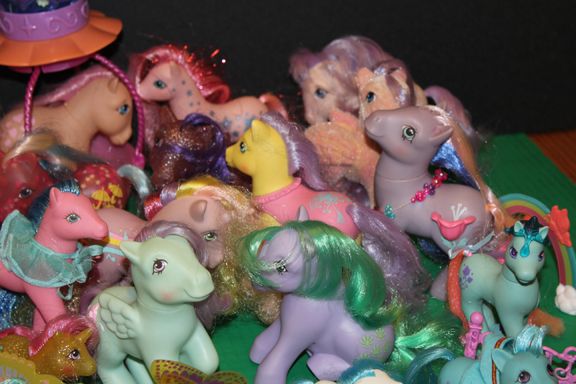 Huge Vintage Hasbro My Little Pony Lot 33 Ponies Babies  