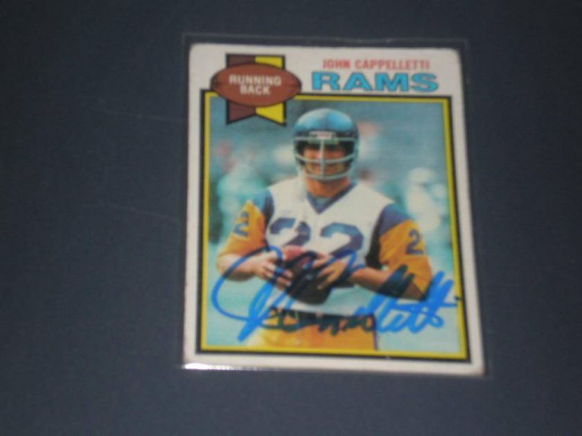 Rams John Cappelletti Signed 1979 Topps Card #18 JSA  