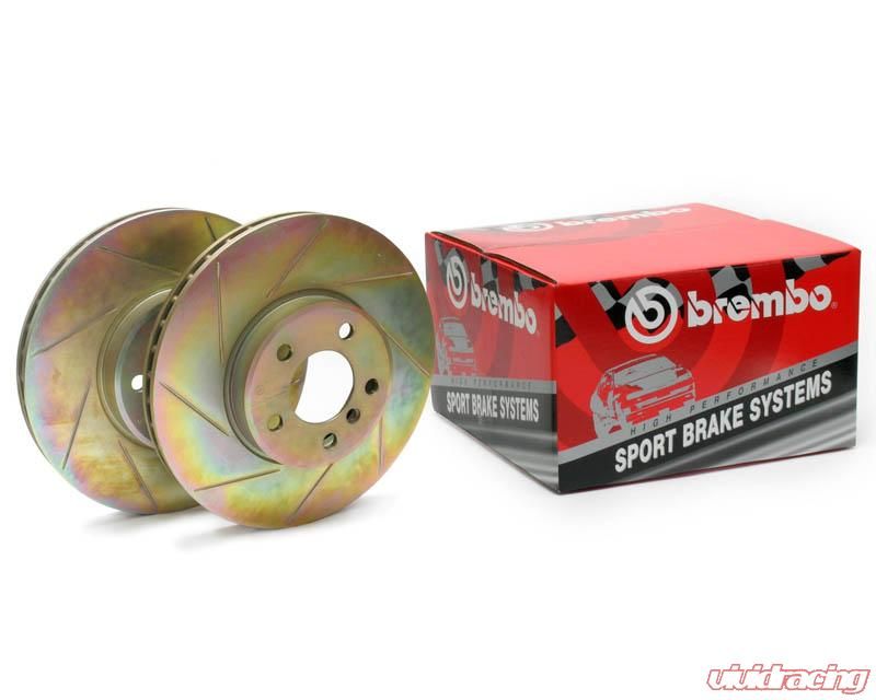 Brembo Slotted Sport Disc Brake Rotors Front Pair Honda Civic Si Civic 