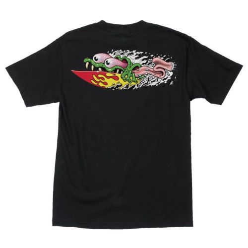 Santa Cruz Meek SLASHER 09 Skateboard Shirt BLK LRG  