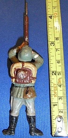   ELASTOLIN LINEOL WWII WEHRMACHT ARMY TOY SOLDIER 70mm ANTIQUE GERMAN