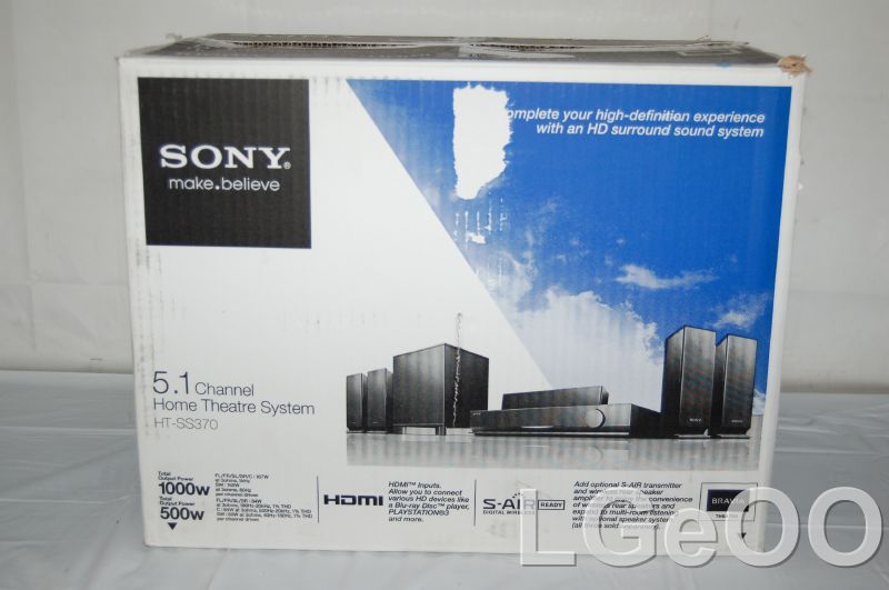 Sony HT SS370 Surround Sound Home Theater System, Black / ACCEPTABLE 