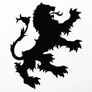 Vinyl Decal Sticker Lion Tiger Heraldic Symbol ZZ925  