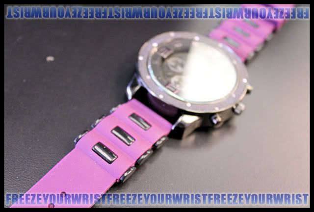   STAR STUDDED ICE KING WATCH PURPLE & BLACK techno aqua master  