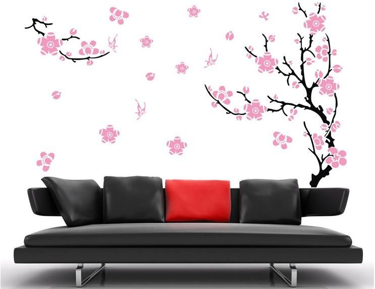 Plum Blossom Tree Mural Art Wall Stickers Vinyl Decal Home Room Decor 