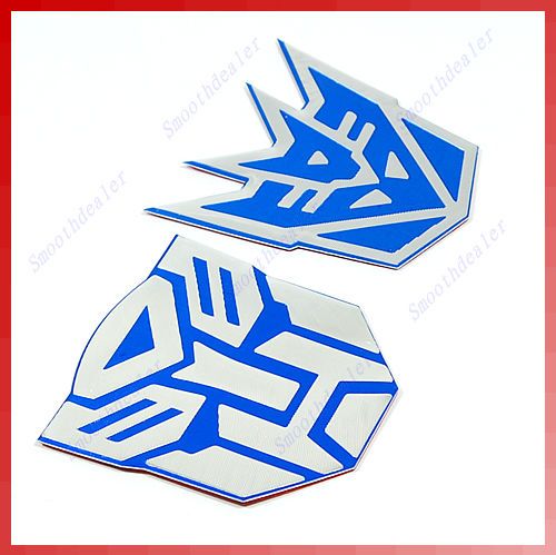 3D Decal Car Bike Sticker Transformers Decepticon Autobot Emblem Badge 