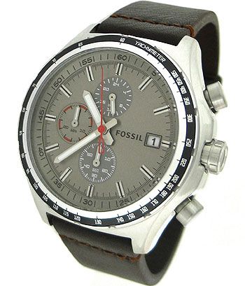 FOSSIL CHRONOGRAPH LEATHER 100M MENS WATCH CH2787  